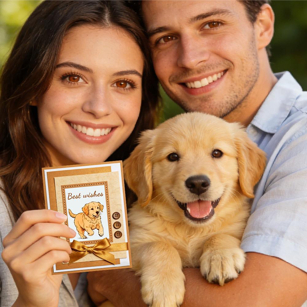 PVC Plastic Clear Stamps for DIY Scrapbooking Photo Album Decorative Cards Making Dog 160x110mm