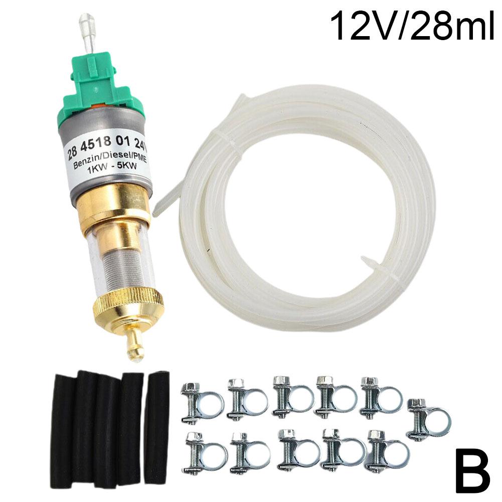 Универсальный сверхтихий 12 В дизельный нагреватель топливный насос шланговые зажимы набор для 1 кВт-5 кВт автомобильный воздушный нагреватель дизельный парковочный масляный насос