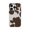 Чехол для телефона с коровьим принтом для IPhone 16 15 14 13 12 11 X XS XR XSMAX 7 8 Pro Max Plus Двухслойная задняя крышка