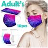 Adult  Women Man  Disposable Face Mask Industrial 3Ply Ear Loop 10PC Mask