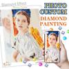 Diy Diamond Painting Photo Custom Full Round Drill Diamond Embroidery Cross Stitch Rhinestone Of Picture Unique Gifts