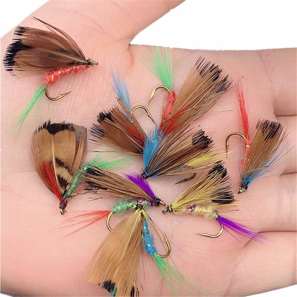 3/6/12/18/24 шт. мокрые мушки для ловли форели, искусственные насекомые, крючок, наживка, бабочка, приманка для ловли форели #8