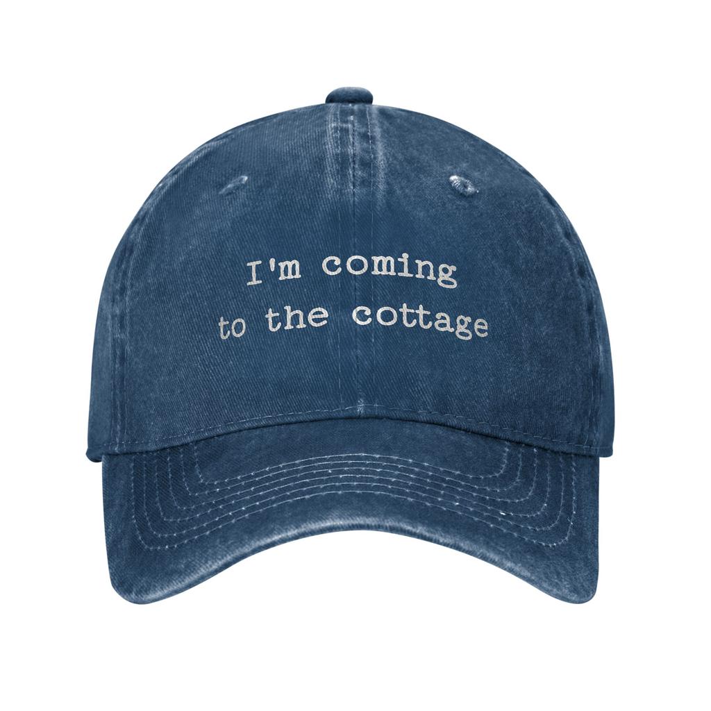 Washed Baseball Cap Heated Rivalry Im Coming To The Cottage Summer Trucker Hat For Female Male Fashion Sun Baseball Caps