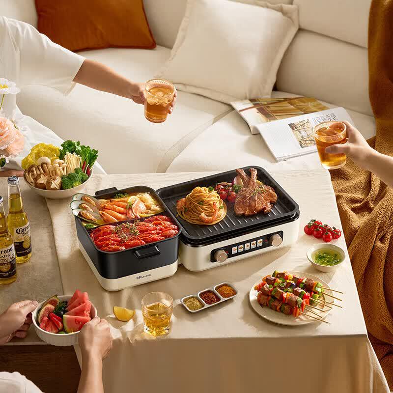 Bear Multi-functional Electric Grill and Hot Pot CN plug (adapter included)