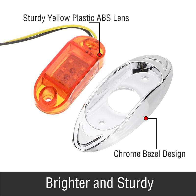 2/4 шт 24 В светодиодные боковые габаритные огни предупреждающие задние фонари автомобильные внешние огни прицеп грузовик грузовик белый/желтый/красный