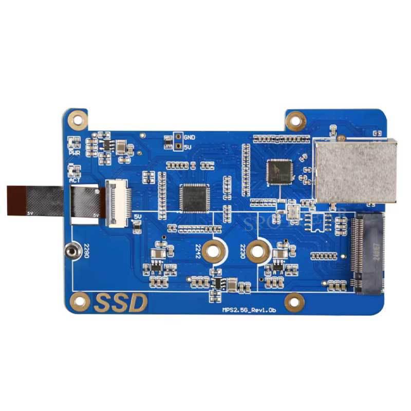 Расширение Raspberry Pi 5: MPS2.5G PCIe на M.2 NVMe SSD и плата 2.5G Ethernet RJ45