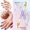 Waterproof Nail Art Pen 12/24 Color Nail Art Marker Quick Drying Pen DIY Nails Art Portable Art Tools for Home Salon