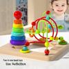 Wooden Fruit & Animal Beads: Educational Toys for Kids' Intelligence & Hand-Eye Coordination Development