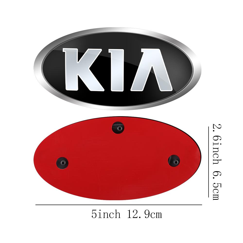 AABIU1 Car Front Hood Emblem Rear Badge Logo Sticker For KIA Sportage Ceed Sorento Cerato Optima Picanto Rio Soul K5 Stonic Niro Forte