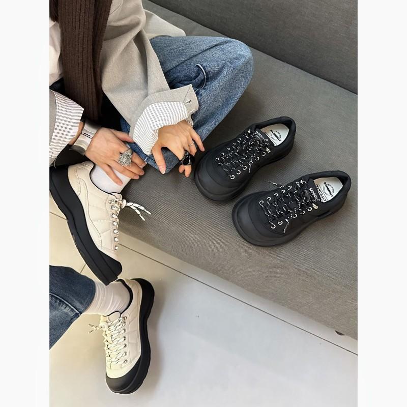 Bai Xianni BAHONGLY Color Matching Leather Dad Shoes Women's 2025 Autumn Platform Lightweight High-end Casual Sports Shoes