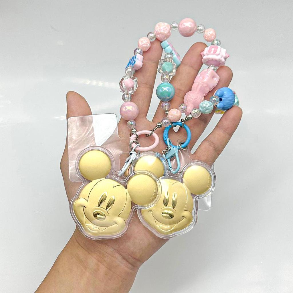 Микки Маус 999 Проба Чистое Золото Мобильный Брелок Подвеска - Милый Мультяшный Сувенирный Шарм