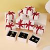 12pcs Bowknot Cardboard Jewelry Set Gift Box Ring Necklace Bracelets Earring Gift Packaging Boxes With Sponge Inside Rectangle