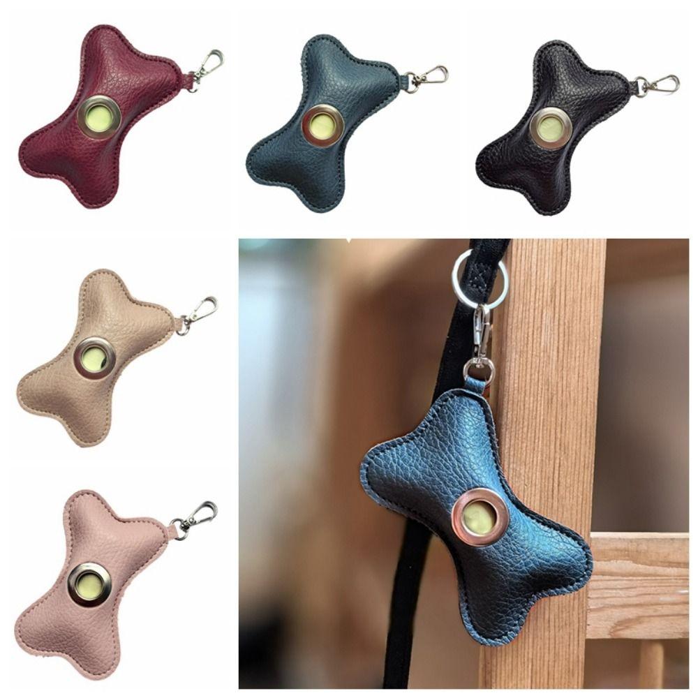 Creative Pet Poop Clean Bag Holder Bone Shaped Pet Waste Bag Carrier  Pet Accessories