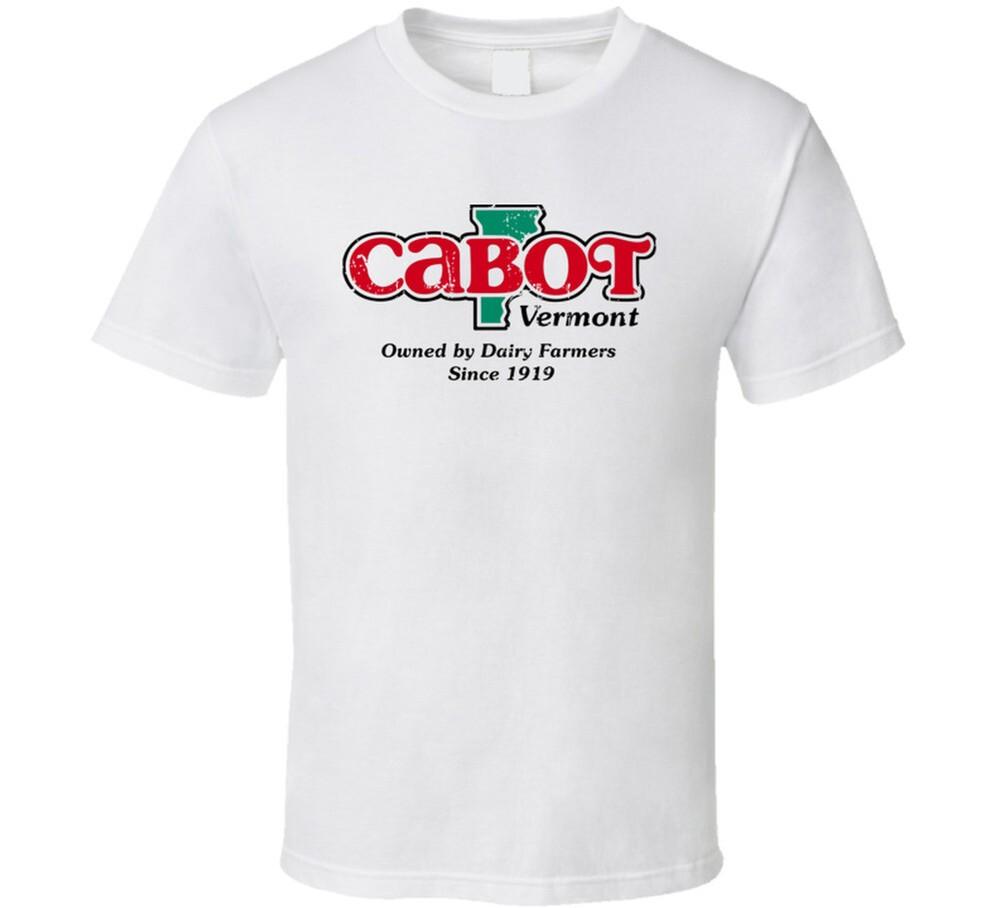 Логотип Cabot Vermont Популярный бренд сыра Компания Еда Поклонник Подарок Футболка