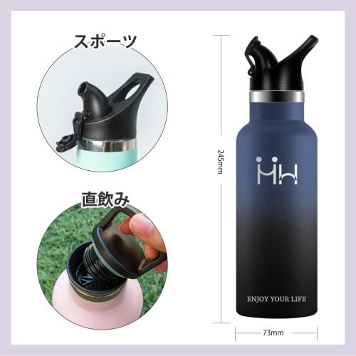 Eliciya 500ml Vacuum Insulated Stainless Steel Water Bottle, Keeps Hot or Cold, Carbonated, Highly Airtight, Easy to Clean, Wide Mouth Design, Leak-Pr