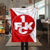 1PC Kaiserslautern Print Flannel Blanket, High quality Comfortable for All Seasons, Home Decor, Warmth and Comfort, Perfect for Christmas Gifts