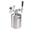 Мини-кег Growler 2L 150PSI Портативная система для розлива пива из нержавеющей стали под давлением