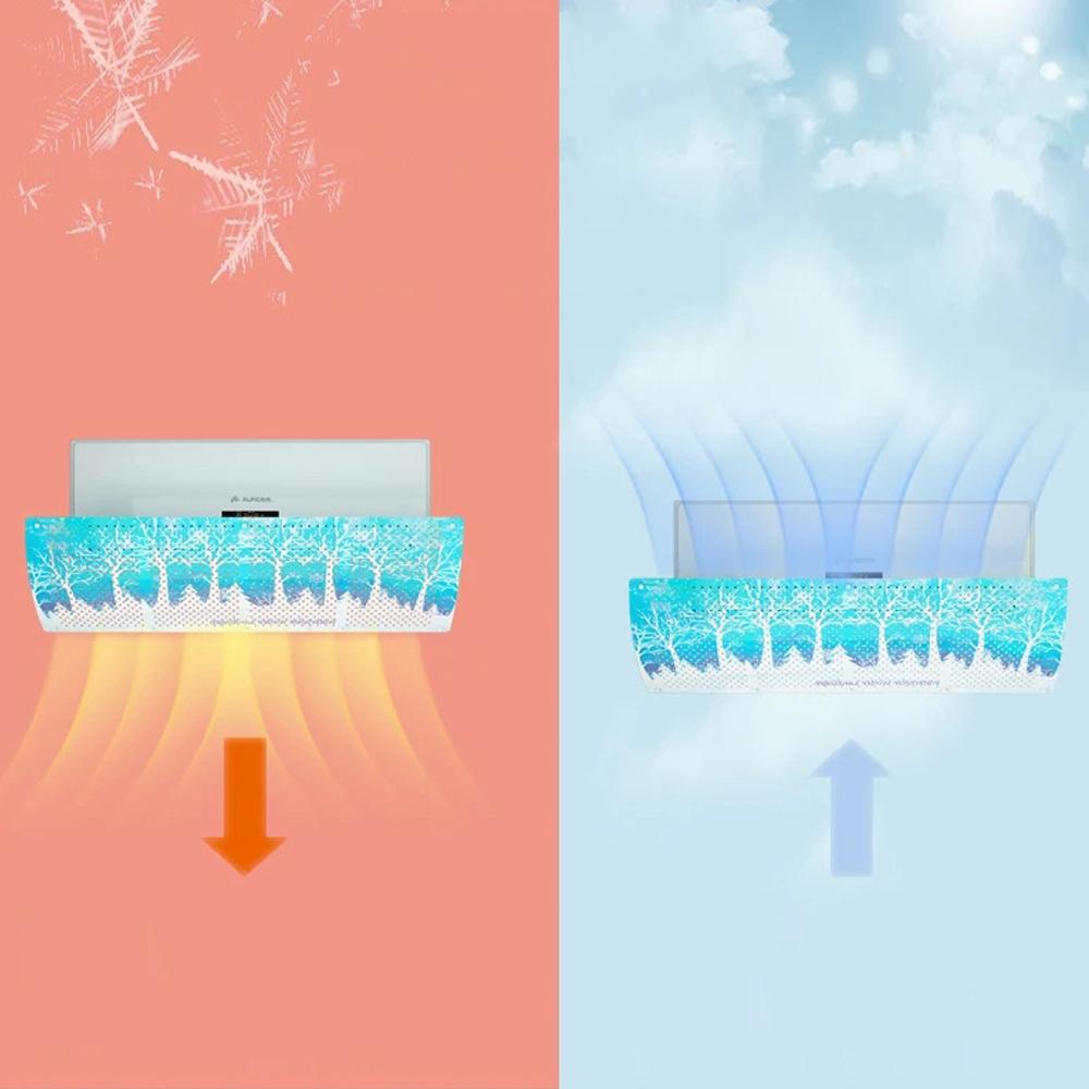 1 шт., дефлектор ветра для кондиционера, противонаправленный обдув, 90*27 см, регулируемое выдвижное лобовое стекло для кондиционера, для домашнего офиса