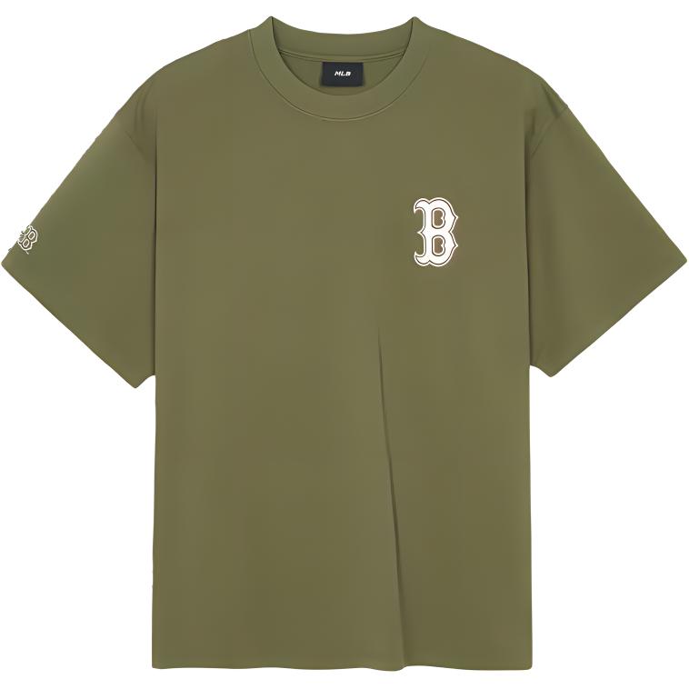 New MLB T Shirts Unisex Army Green 3ATSM0744-43KAP