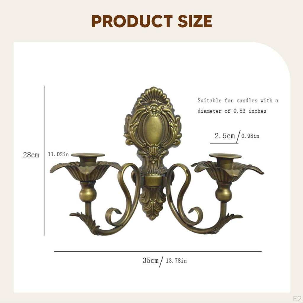 Настенные подсвечники Декорации-канделябры Украшение Антикварные держатели Подсвечник для столовой