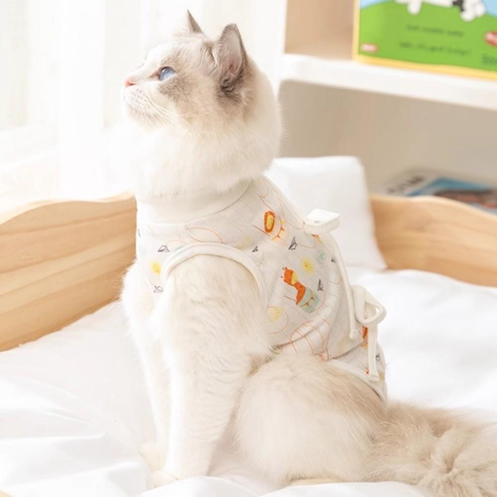 Breathable Pet Sterilization Suit Adjustable Pet Anti-Lick Suit Wound Protection