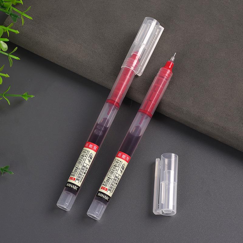 Быстросохнущая черная шариковая ручка толщиной 0,5 мм — большая емкость, гладкое письмо, красочный дизайн, идеально подходит для подписей.