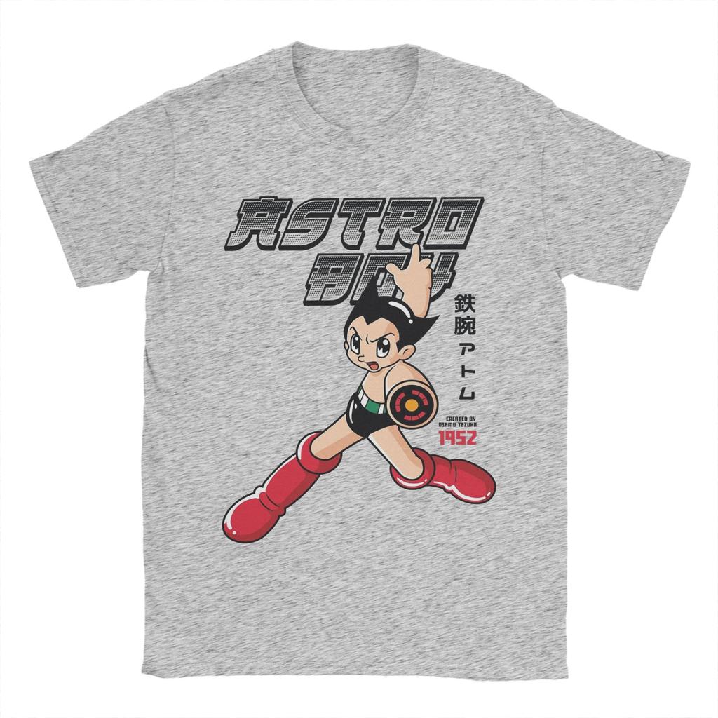 Astro Boy T-Shirt Vintage Pure Cotton Tee Shirt Crew Neck Short Sleeve T Shirts Original Clothes Unisex