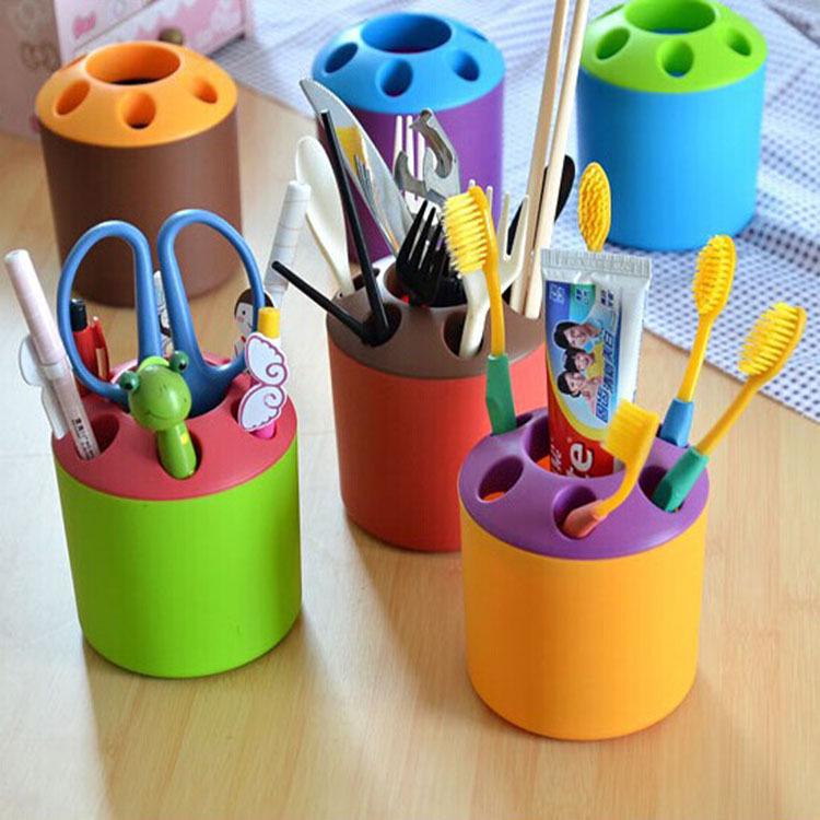 Creative Multi-functional Pen and Toothbrush Holder – Cute Plastic Design, Perfect for Gifts, Student Awards, and More