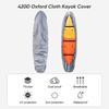 Waterproof UV Proof Kayak Cover Heavy Duty Dustproof Canoe Cover for Outdoor Storage
