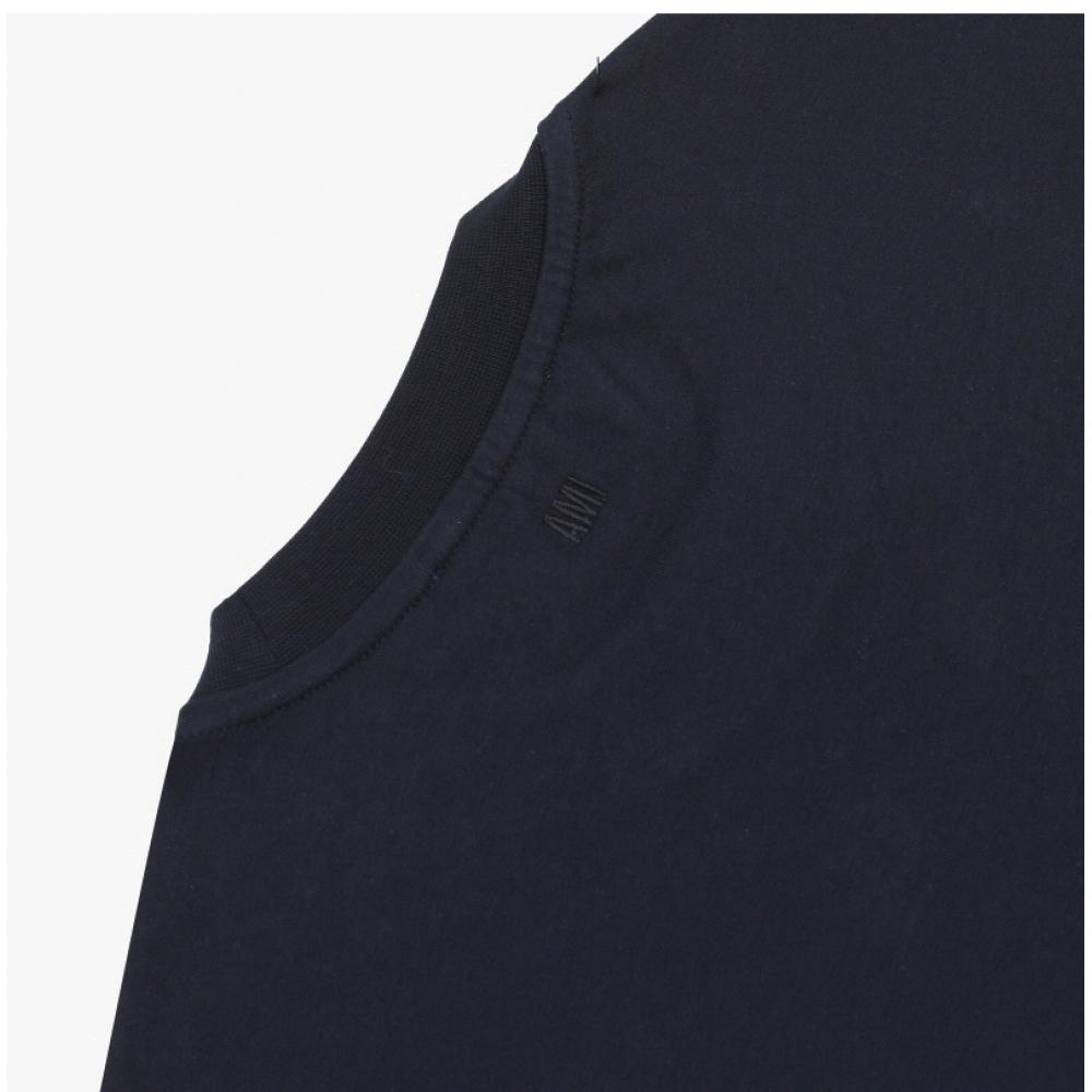 Ami Bfuts035 724 430 Футболка с коротким рукавом с маленьким логотипом в виде сердца Ami de Coeur