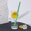 Juice Milk Drinking Glass Straw Washable Reusable Drinking Straw Bamboo Pattern High-temperature Juice Drink Blender Stick