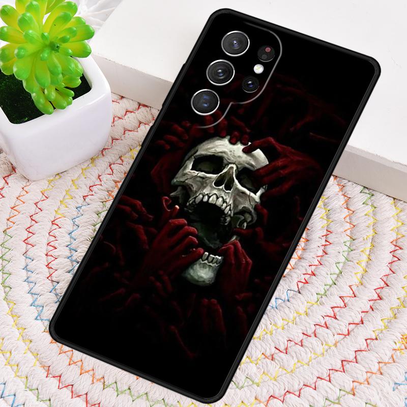 Крутой Жуткий Череп Чехол для Телефона для Samsung Galaxy note 10 pro S26 Ultra S23 S24 FE S25 S21 S22 PLUS противоударный Чехол