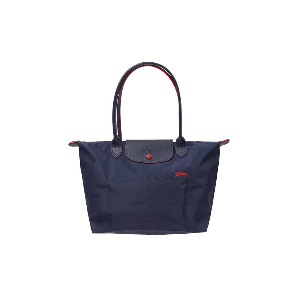 Longchamp Тканевая сумка-тоут Le Pliage Club 28 Большой вместимости Женская сумка-тоут Темно-синяя 2605619556