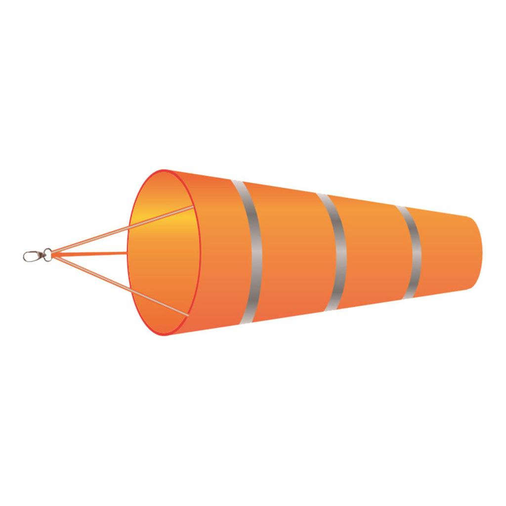 Reflective Plastic Windsock Outdoor Wind Direction Flag with Fluorescent Belt Wind Sock for Garden or Patios Decoration