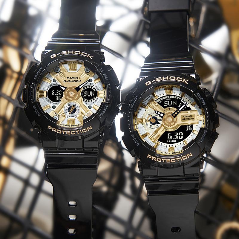 Casio Limited Gift Box Fashionable Waterproof, Shockproof and Antimagnetic Sports Watch Quartz Movement Resin Strap Japanese and GMA-S120GB-1APR