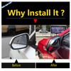 Car Door Rearview Mirror Frame Cover ABS 2Pcs Chrome Decorator Rain Eyebrow Trim Fit For MG ZS 2018 -  exterior accessories