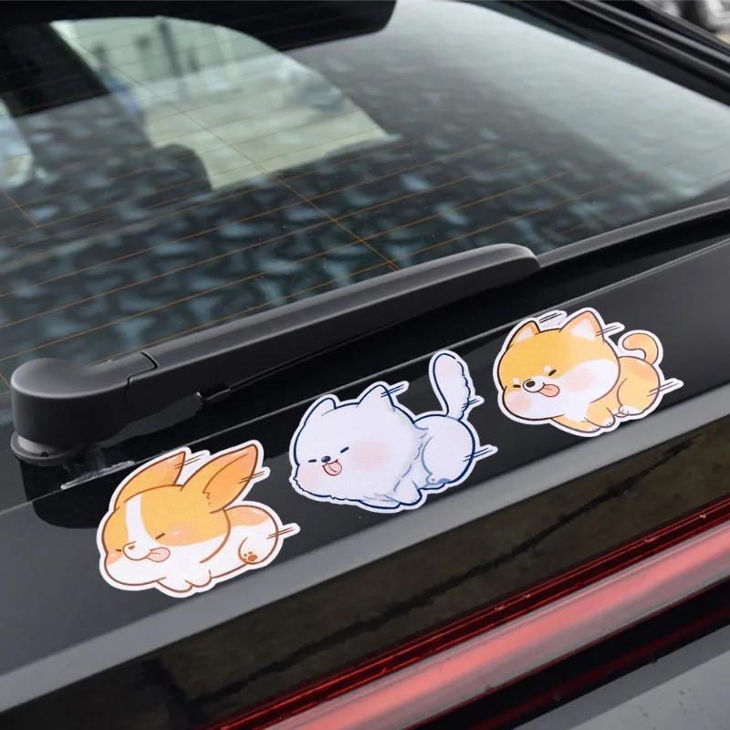 Cartoon Animal Car Stickers Conceal Scratch Decorative Stickers Auto Electric Motorcycle Body Styling Decor Scratch Animal Decal