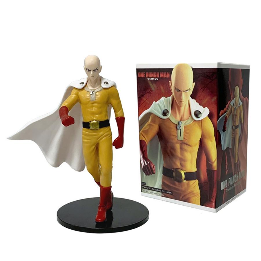 17 см Фигурка Аниме One Punch Man Плащ Сайтама Фигурка Действия Злодей Гароу Фигурка Украшения для Комнаты ПВХ Коллекционная Модель Игрушки