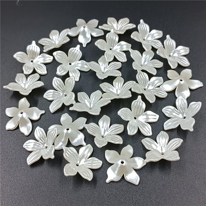 Butterfly Flower ABS Imitation Pearls Loose Beads DIY for Necklace Bracelet Jewelry Making
