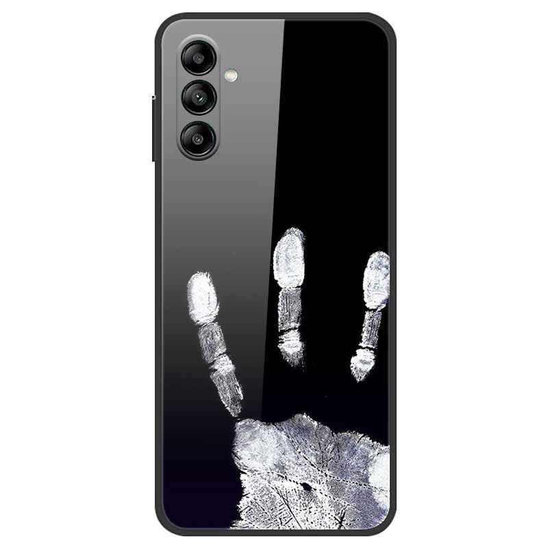 Для Samsung A14 A34 A54 5G Чехол из закаленного стекла Роскошная задняя крышка Жесткие чехлы для Samsung Galaxy A54 A34 A14 Защитный милый чехол