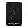 Andorra La Vella AD Metal Sign Plaques Pub Garage Pub Plates Bar Cave Design Tin Sign Poster