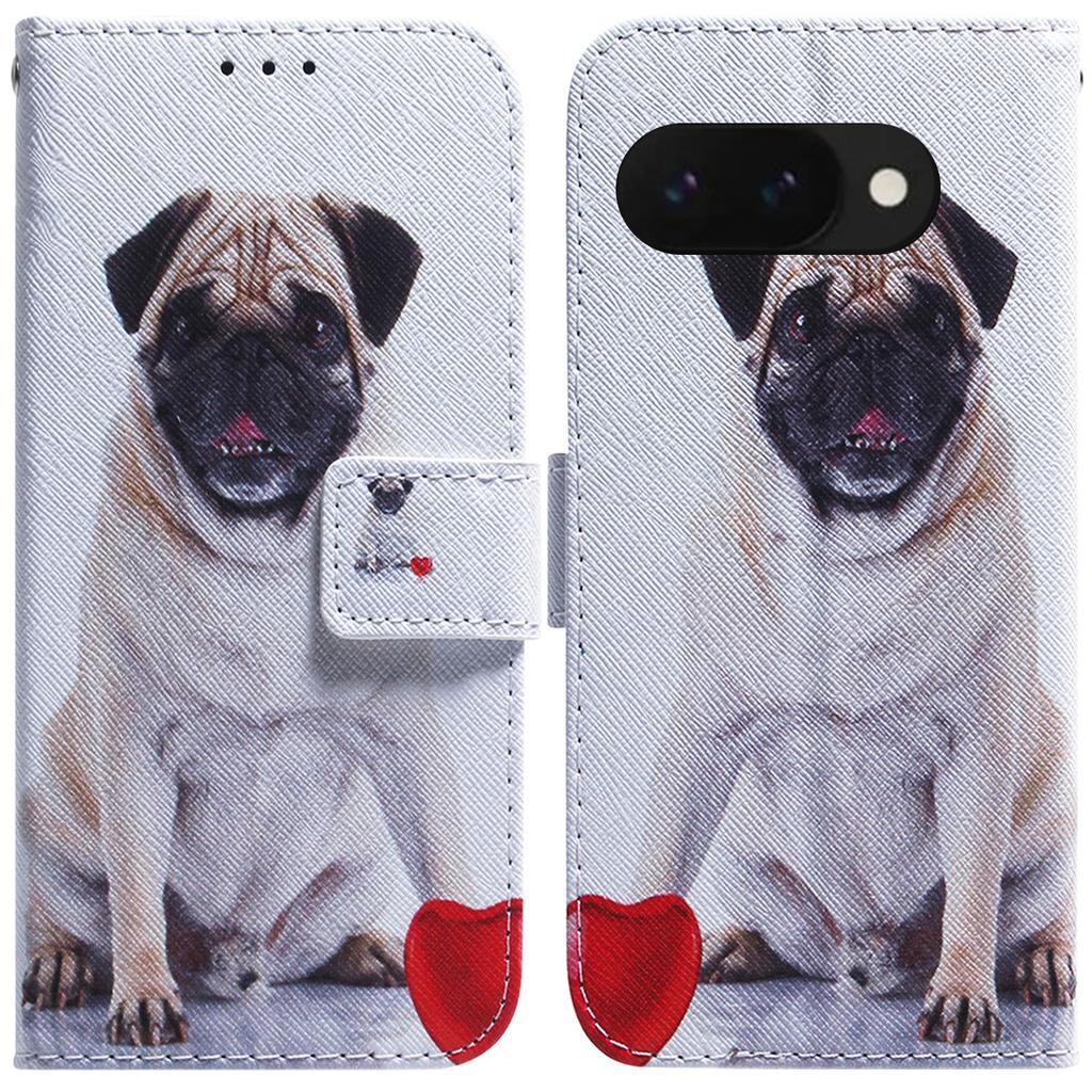 For Google Pixel 9a Wallet Case Pattern Print Leather Phone Cover