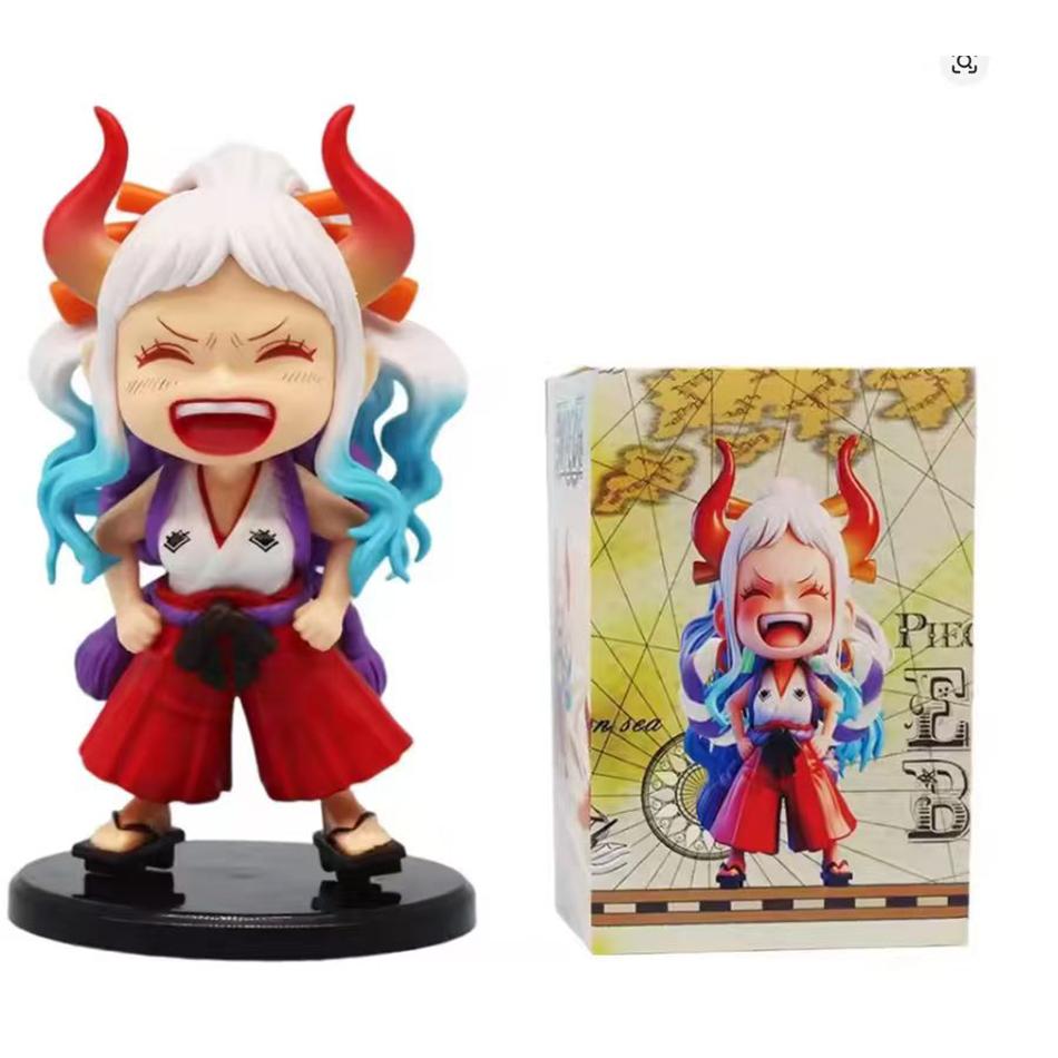 ONE PIECE  Набор из 6 шт. Аниме 12-15 см Монки Д. Луффи Q-Версия ПВХ Модель Настольное Украшение для Автомобиля Подарок на День Рождения Рождество для Детей Игрушки