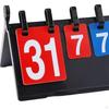 Sports Scoreboard Portable Professional Foldable Shell Manual Score Flip Cards Tabletop Board
