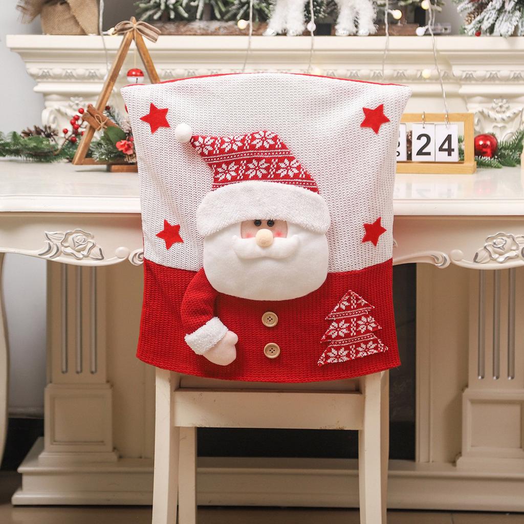 Christmas Chair Back Covers Gnome Chair Covers Xmas Dining Chair Covers For Home Kitchen Dining Room Decor