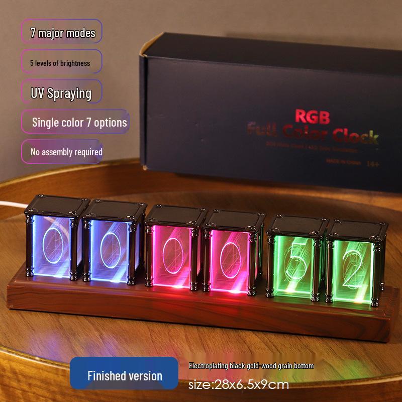 RGB Ламповый киберспортивный настольный будильник - Сделай сам Художественное украшение и подарок