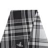 VIVIENNE WESTWOOD Шерстяной шарф в клетку, одинаковый стиль для мужчин и женщин, парный стиль, черный 81030006-W00X2-N404