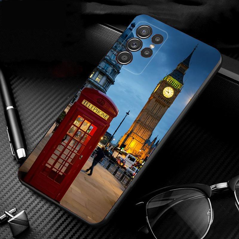 Лондонская эстетика Чехол для телефона Для Samsung Galaxy S25 S24 S23 S22 S21 Ultra S24 S23 S22 S21 S25 Plus S24 S25 FE
