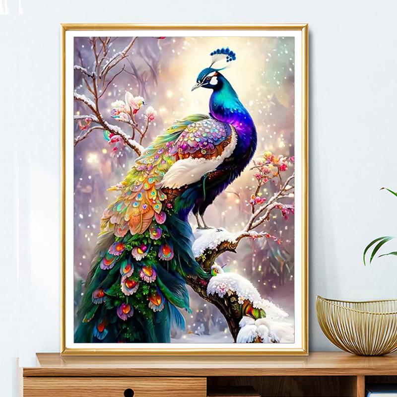 5d DIY Алмазная картина вышивка крестом животное красивый павлин алмазная вышивка мозаика домашний декор