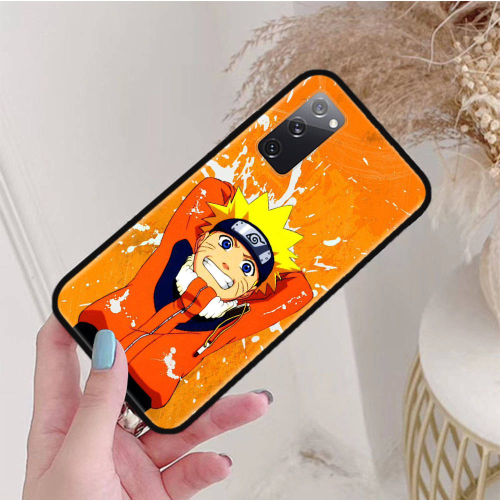 Черный чехол для Xiaomi Poco X6 X4 M5 M6 F5 F6 C65 C55 C50 C51 C40 Pro Redmi 14C A3X 13C 12C 11T 10A 9C Note 7 6 8A Plus W-72 Naruto